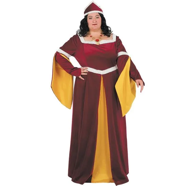 Disfraz de mujer medieval XXL: comprar online