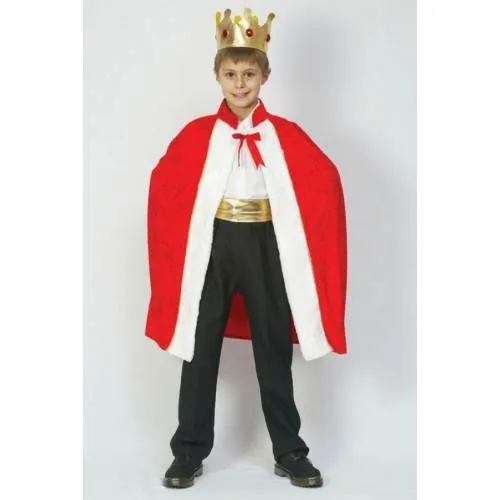 DISFRAZ REY NIÑO CAPA Y CORONA NACIMIENTO NAVIDEÑO REY MEDIEVAL | eBay