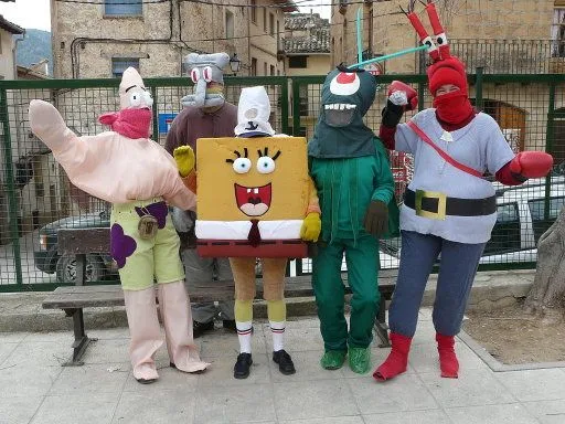 Disfraces de grupo Bob Esponja