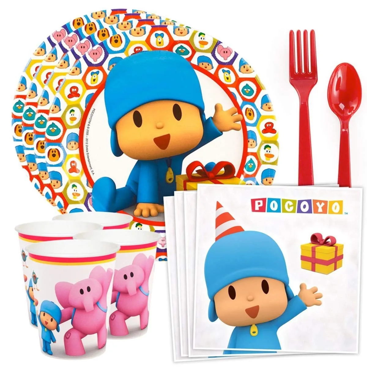 Disfraz SuperCenter Pocoyo Standard Vajilla Kit : Amazon.com.mx: Juguetes y  Juegos