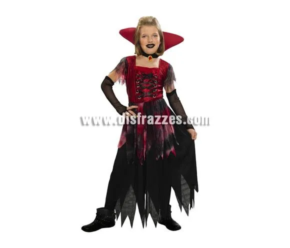 Disfraz Vampiresa Gótica 5-6 años para Halloween por sólo 7.13 ...