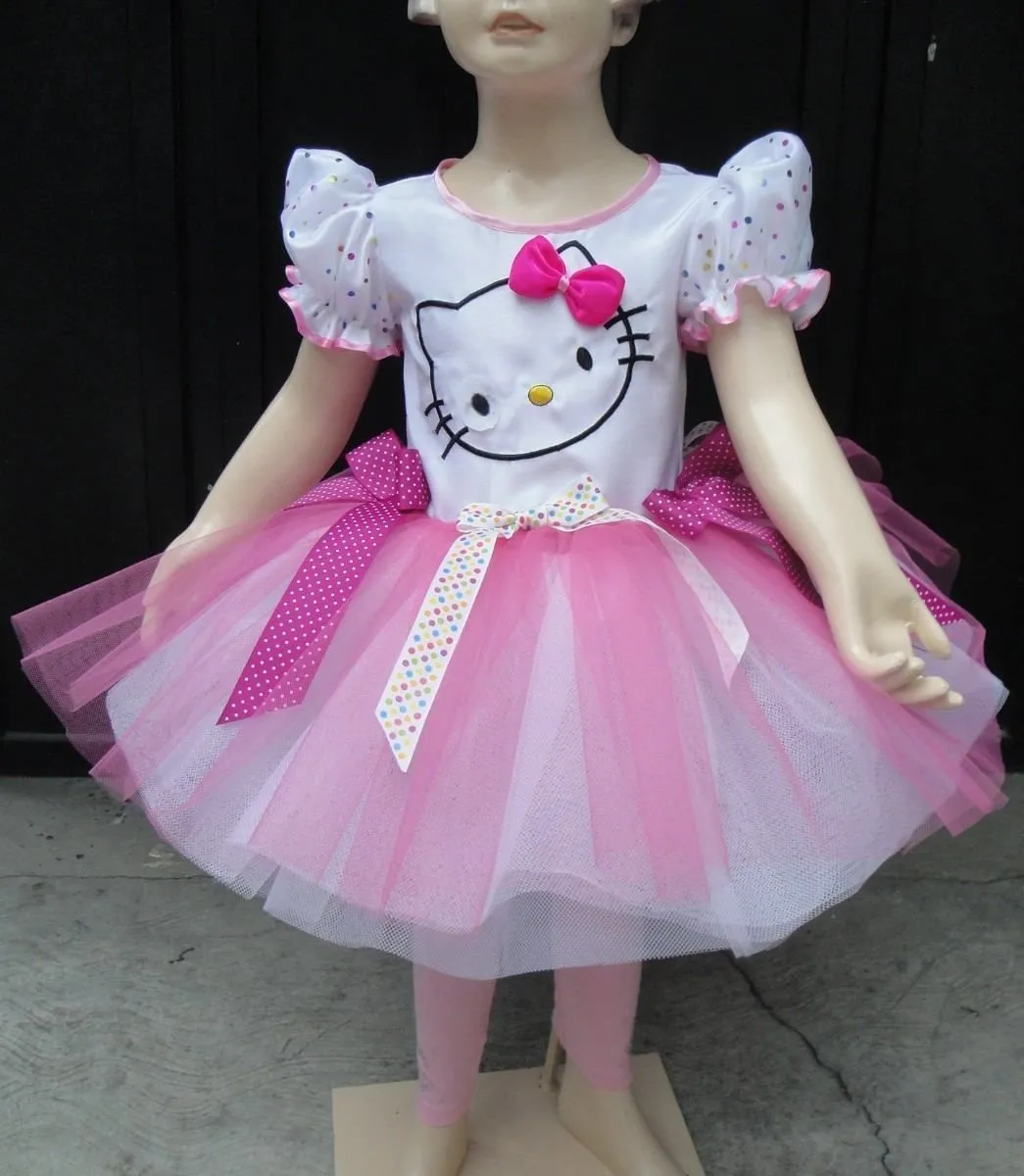 Disfraz Vestido Estilo Hello Kitty De Lujo Con Accesorios ...