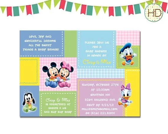 Disney Baby Shower Invitation Disney Castle Baby by HDInvitations