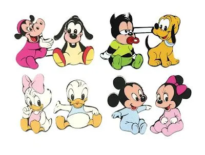  ... BABYS MICKEY, DONALD, MINNIE, DAISY... : RECORTABLES PARA NIÑOS