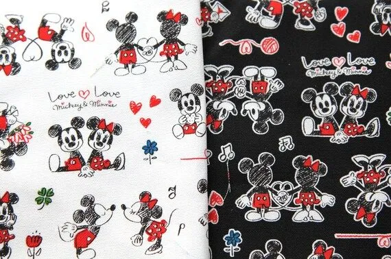 Disney Cartoon Mickey Mouse and Minnie Mouse by beautifulwork