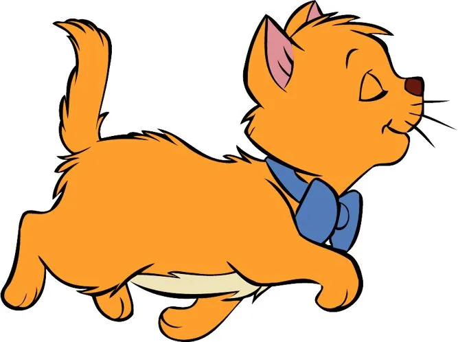 Disney Cartoon Movie Aristocats Kitten Toulouse Large Picture ...