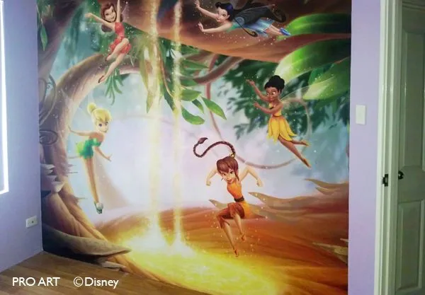 Disney Fairis Wall Murals - Home of Tinkerbell - Wicked Walls