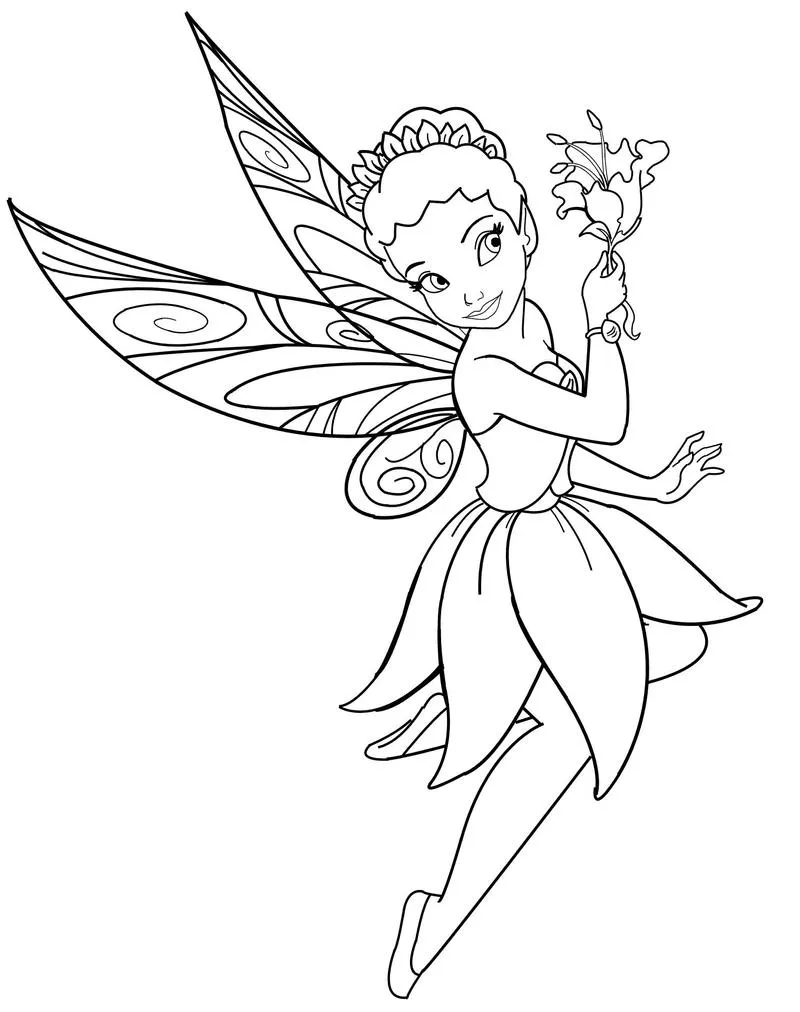 Disney Fairy_ Iridessa Lineart by ~MercuriusNeko on deviantART