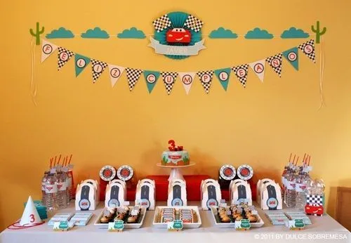 Fiesta de cumpleaños Cars con impecable puesta en escena | Fiestas ...