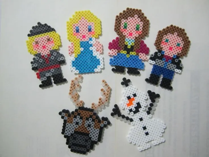 Disney Frozen characters perler beads by Angela Albergo | FROZEN ...