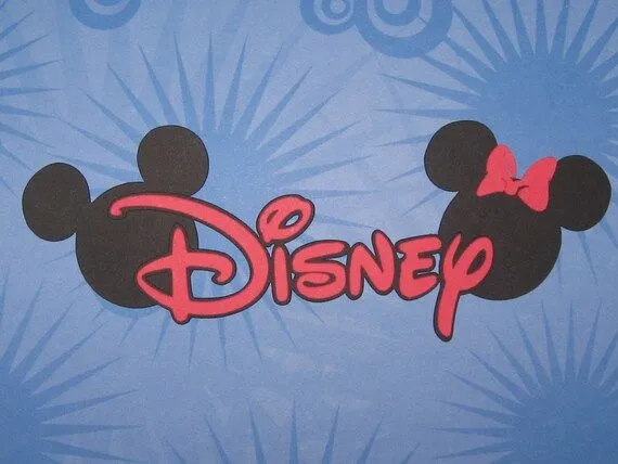 Disney Inspired Title Logo with Mickey and Minnie by thepapercubby