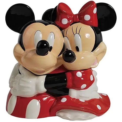 Disney Mickey and Minnie Mouse Hugging Cookie Jar - Westland ...