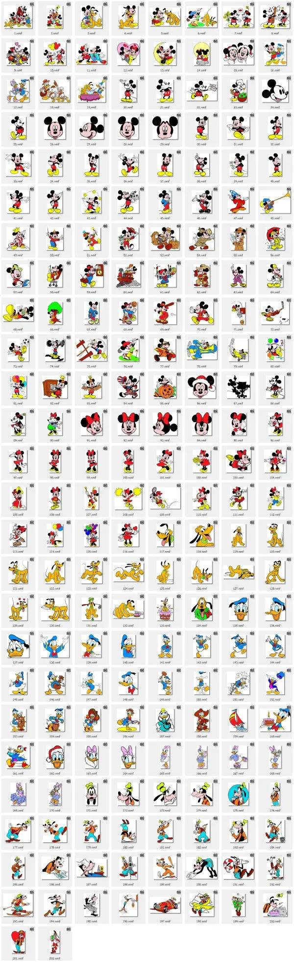 Disney, Mickey Mouse, Donald Duck, Mickey Mouse, Minnie, Pluto ...