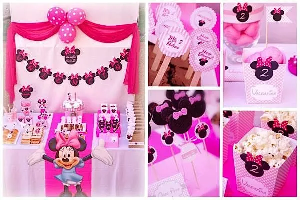 Disney Minnie Mouse Girl Pink 2nd Birthday Party Planning Ideas