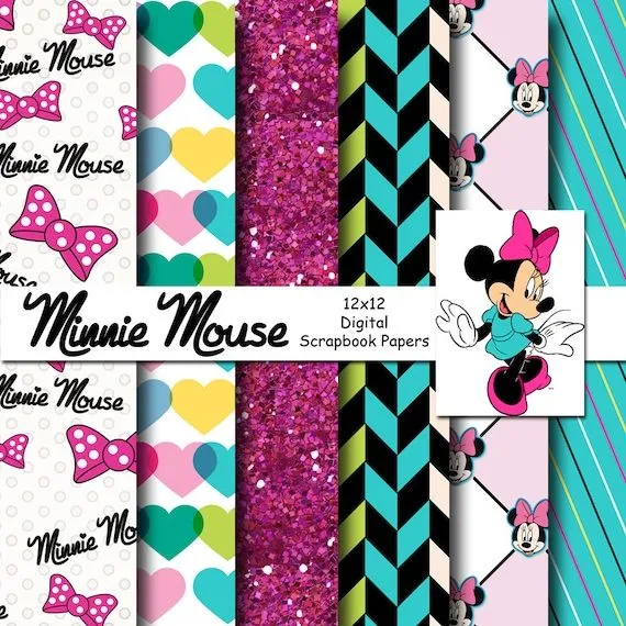 Disney Minnie Mouse inspirado fondos de papel de por monbonbon