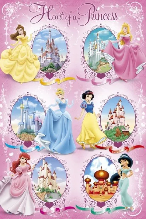 DISNEY PRINCESS - castillos pósters / láminas - Compra en Europosters