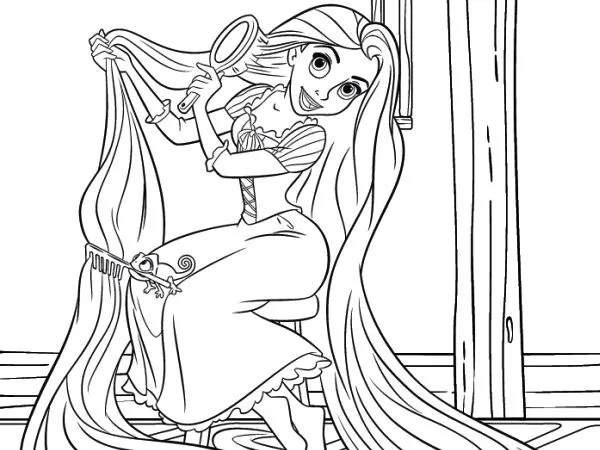 Disney Princess Coloring Pages Rapunzel - Gallery