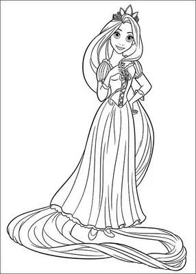 Disney Princess Coloring Pages - Rapunzel Tangled Princess ...