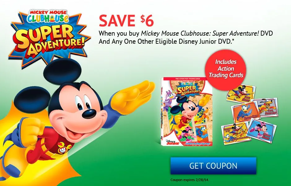 Disney Rewards: Save $6 On Mickey Mouse Clubhouse: Super Adventure ...