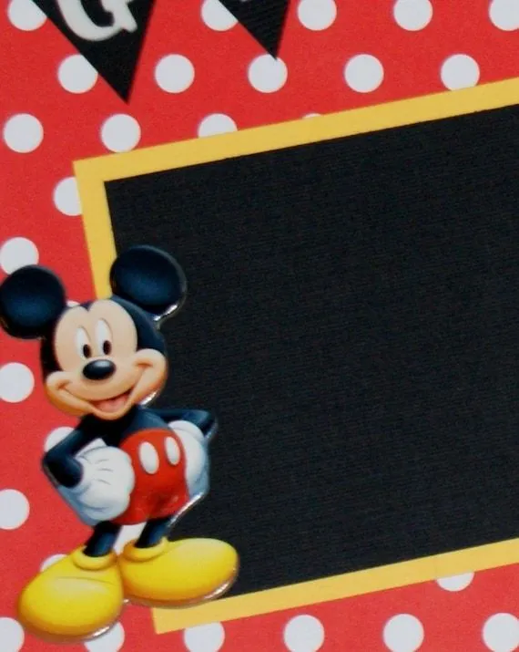 Disney Scrapbook Album Premade Disney by PaperPrettiesandMore