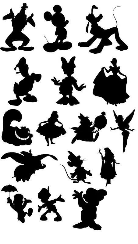 Disney Silhouettes on Pinterest