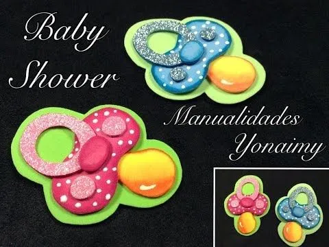 distintivos para baby shower en foami - Videos | Videos ...