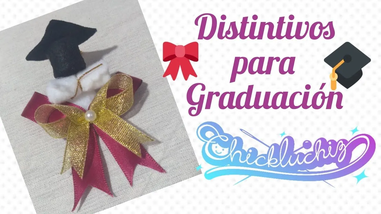 Cómo hacer distintivos para graduación. - YouTube