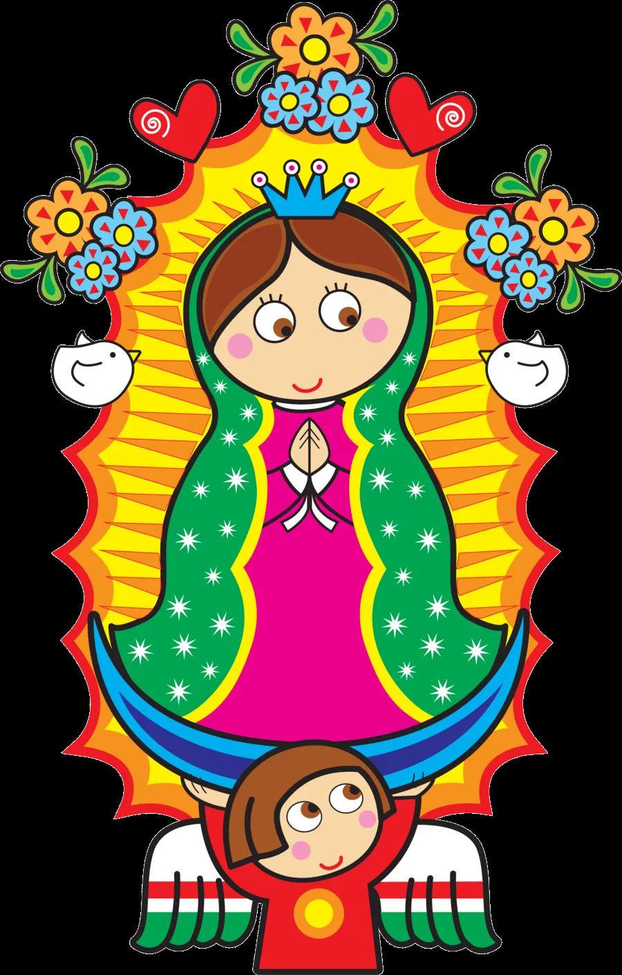 Distroller Virgencita Vector by ZentryofChrist1 | virgen de guada ...