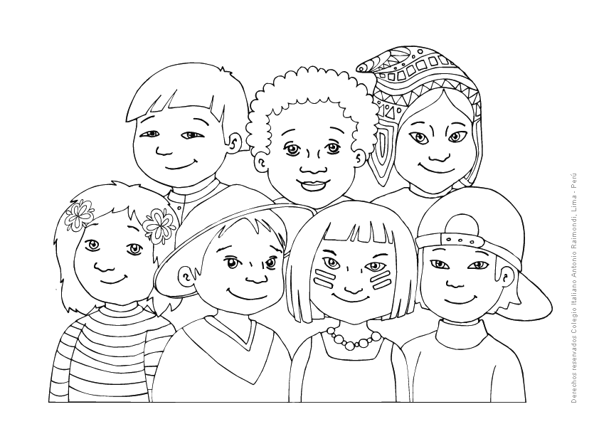 DIVERSIDAD CULTURAL Colouring Pages (page 3)