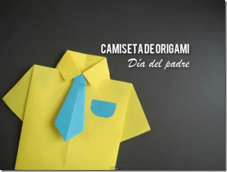 Mas cosas divertidas: Origami día del padre: camisa con corbata