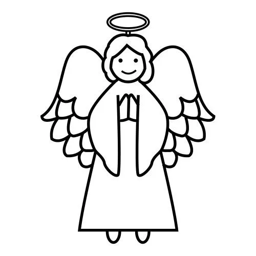 DIVERTIDOS ANGELES PARA COLOREAR