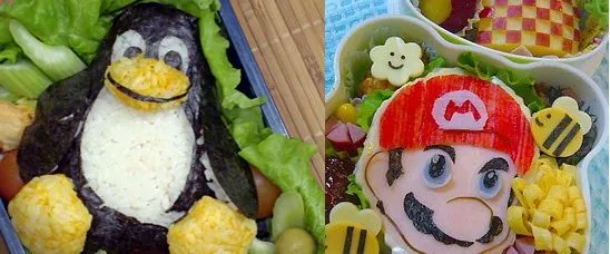 Divertidos desayunos almuerzos comidas arte Bento