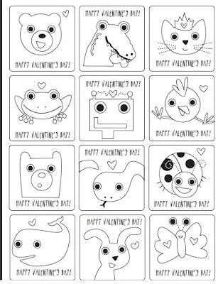 Divertidos dibujos de San Valentin para imprimir | Solountip.