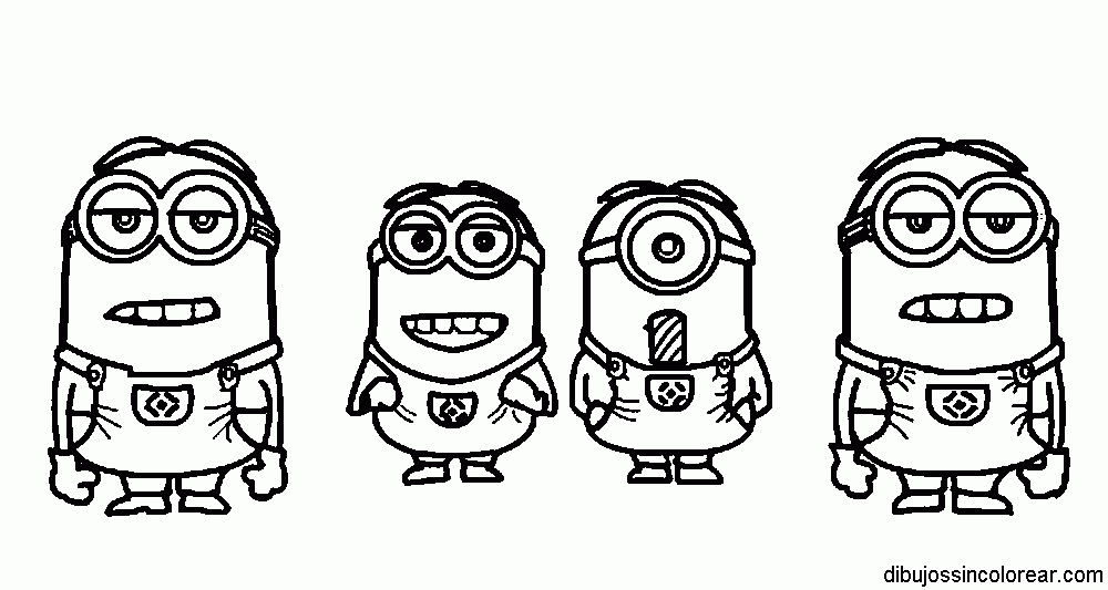 Divertidos Minions para descargar, imprimir y colorear | Colorear ...