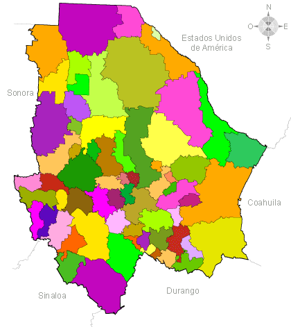 División municipal. Chihuahua