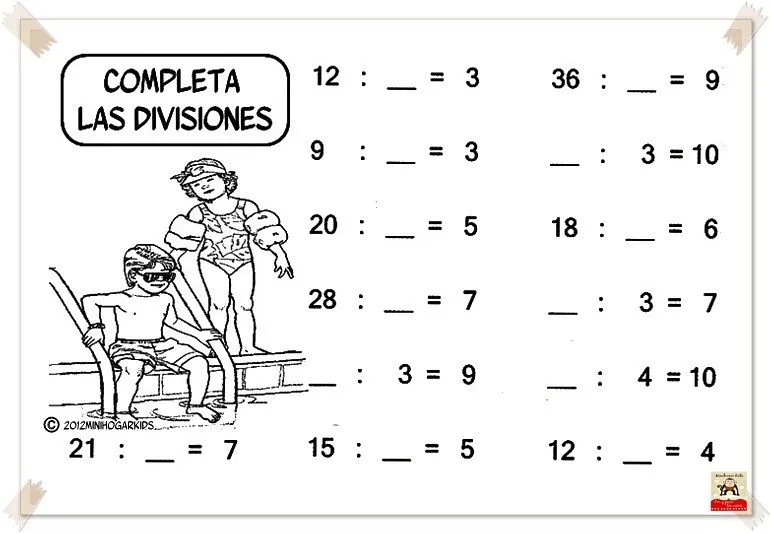 Divisiones de ejercicios - Imagui