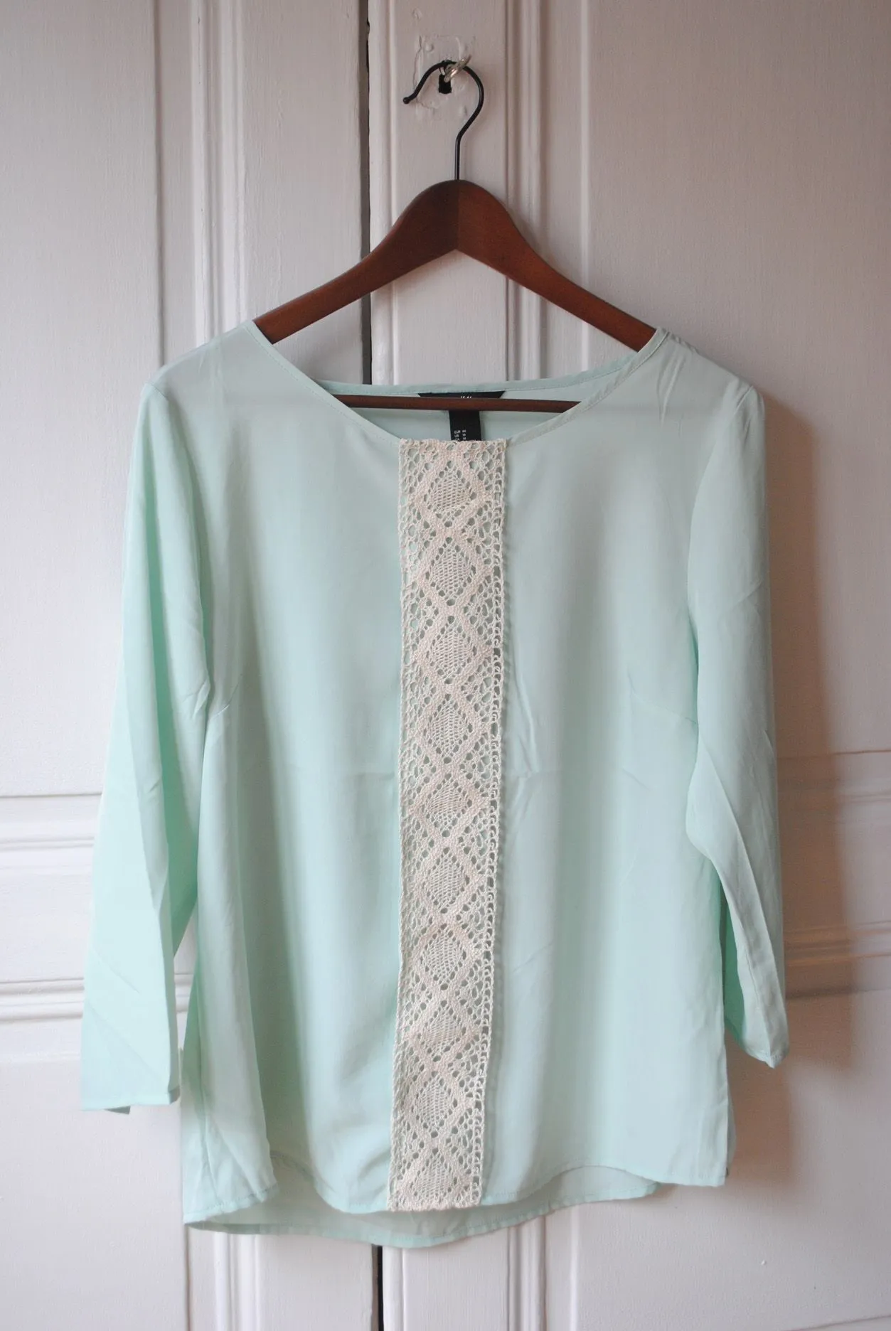 DIY Blusa menta y encaje | LT