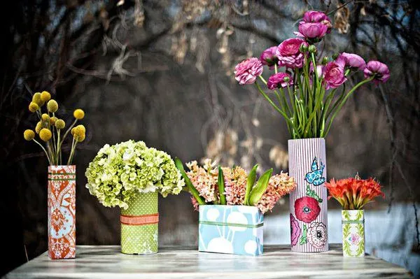 DIY: Centros florales en latas de metal - Una Boda Original - Blog ...