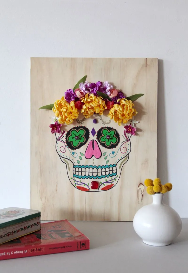 DIY: Cuadro de calavera 3D - HANDBOX