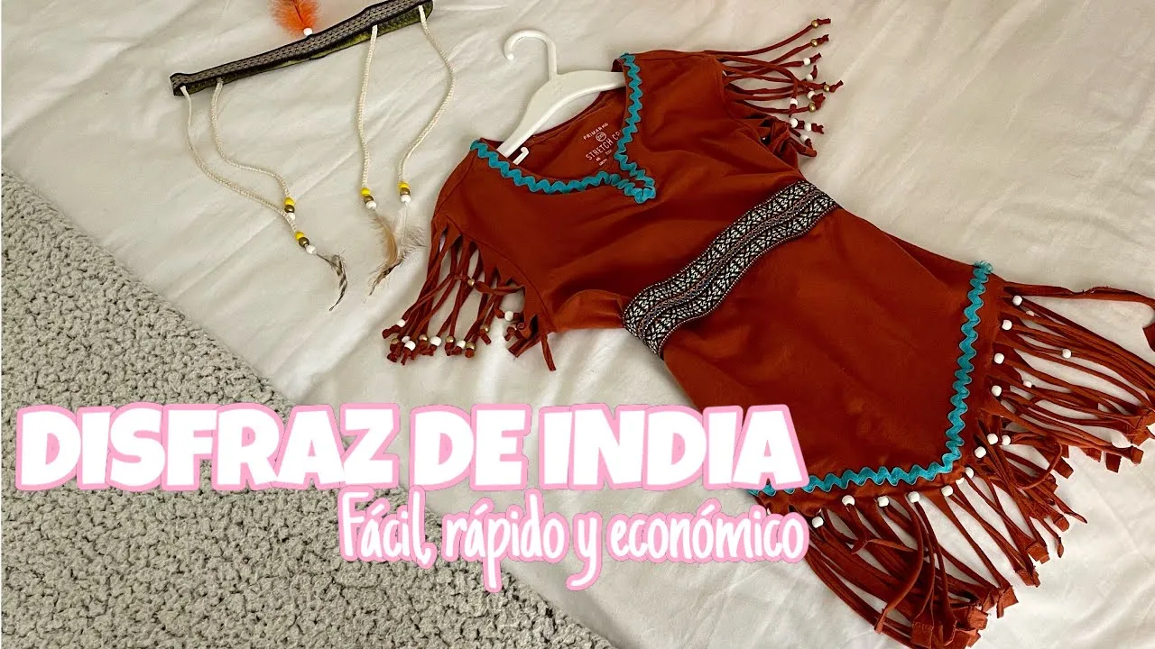 DIY DISFRAZ CASERO DE IMDIA PARA NIÑA | Así lo hago yo - YouTube