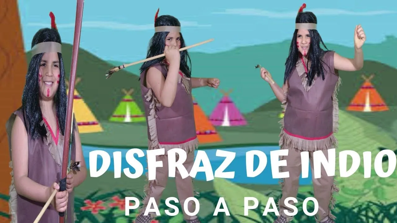 DIY. COMO HACER Disfraz de INDIO o ABORIGEN para niño Súper fácil y rápido. #disfrazhalloween - YouTube