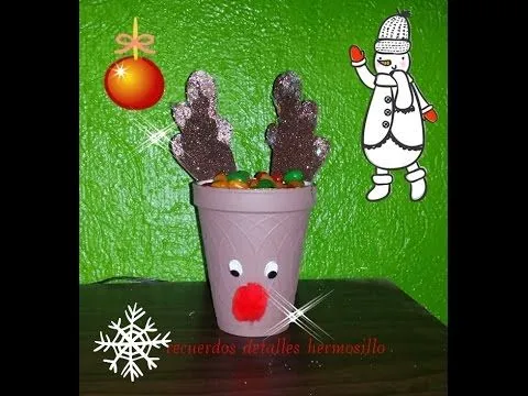 DIY Dulcero Navideño De Reno - YouTube