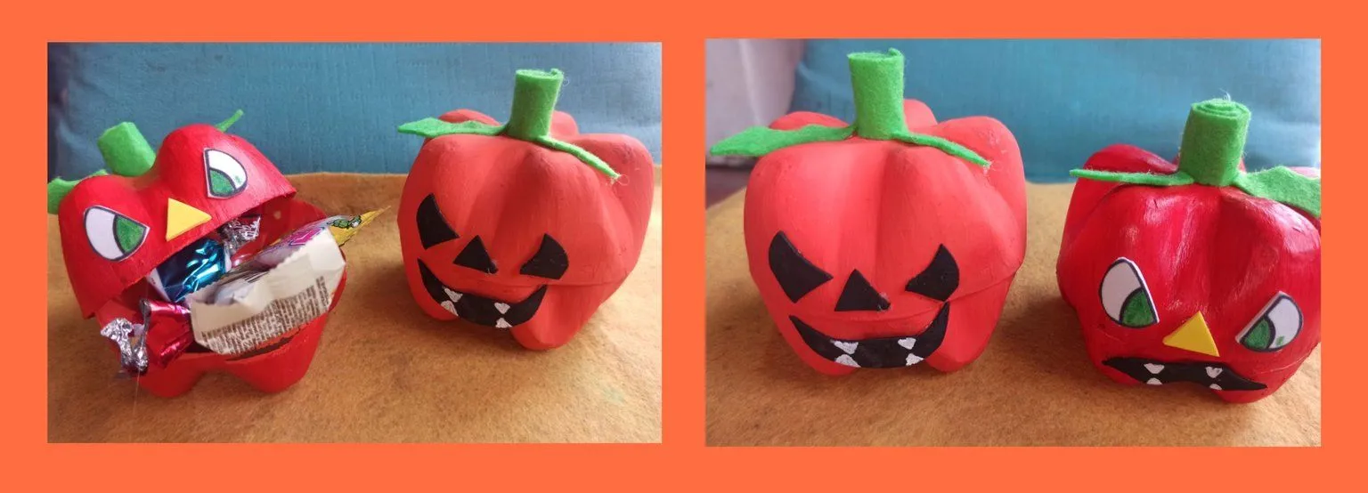 DIY- Dulceros calabazas con material reciclable (Esp-Eng) — Hive