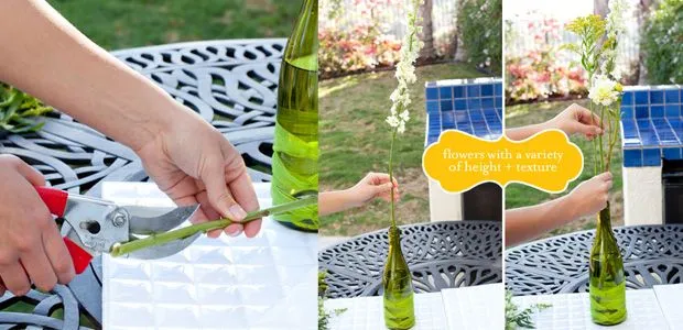 DIY | Fabulosos centros de mesa con botellas