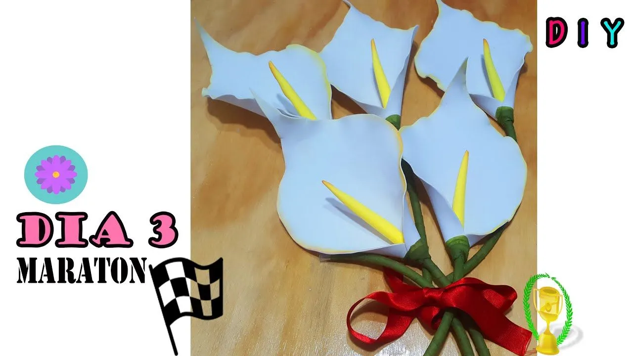 DIY Flor CARTUCHO en goma eva- Foamy - YouTube