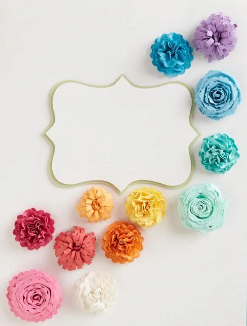 Diy: Flores de colores para decorar la pared - Paperblog