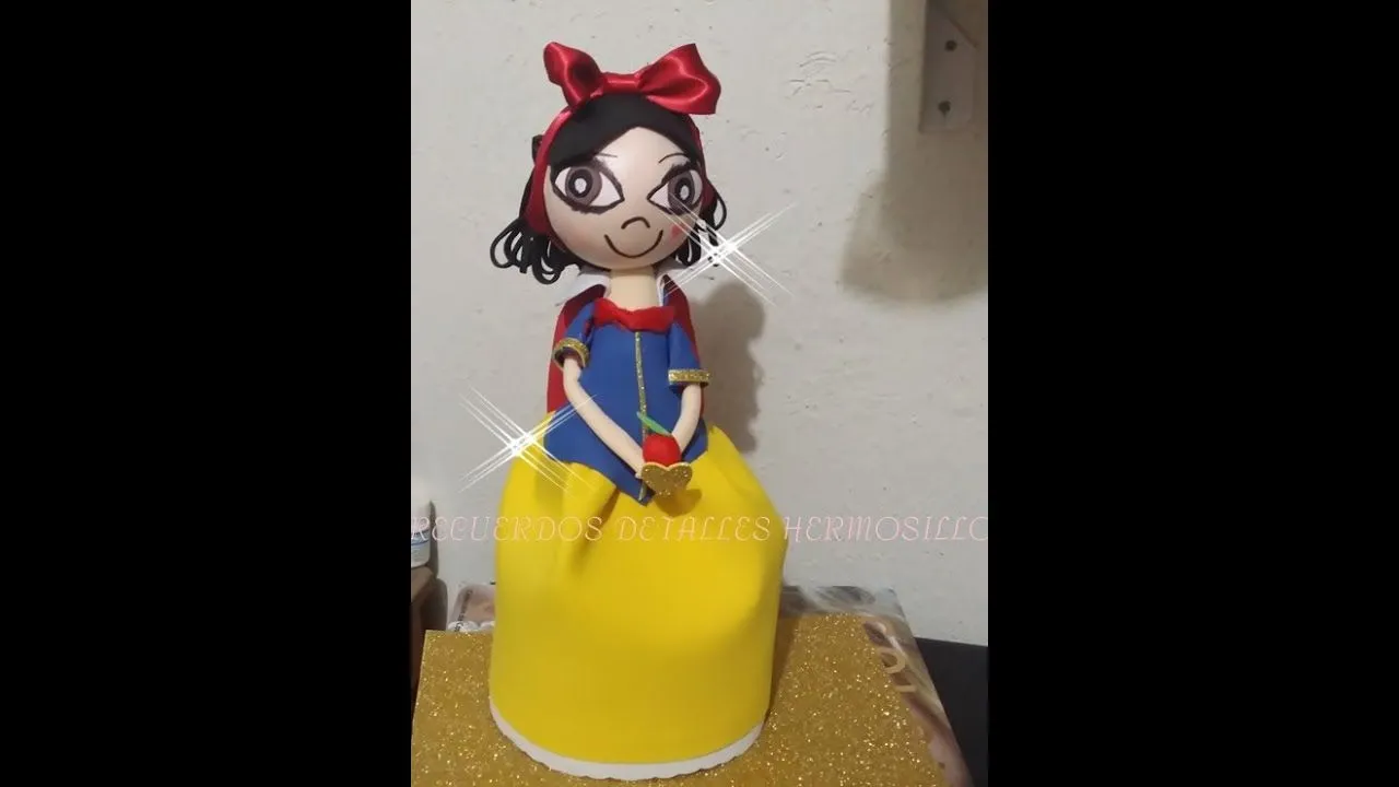 DIY Como Hacer Fofucha Princesa Blanca Nieves - YouTube