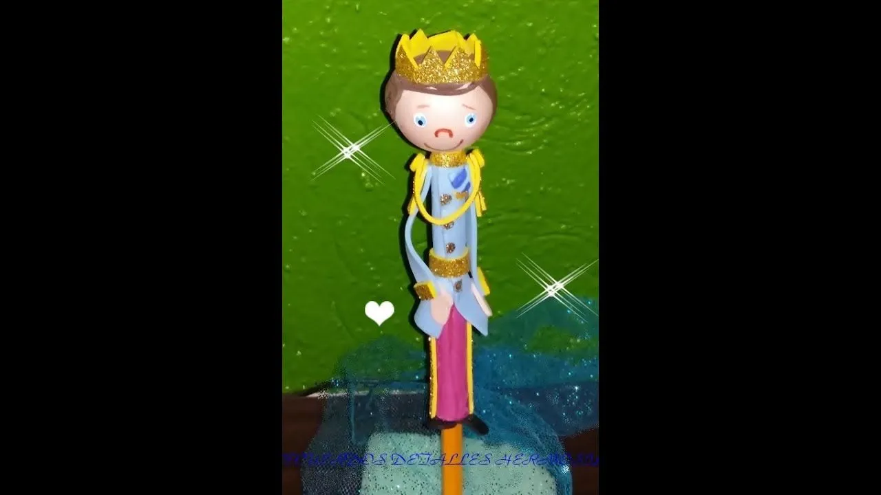 DIY Como Hacer Fofulapiz De Principe de Cinderella (Cenicienta ...