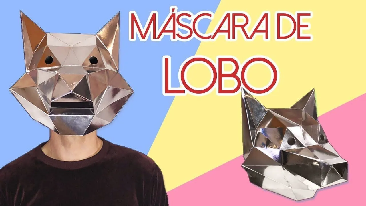 DIY - How to make a WOLF MASK with paper 