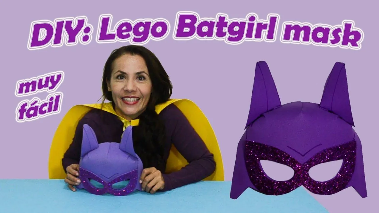 DIY: Lego Batgirl mask/ Máscara de Lego Batichica!!! - YouTube